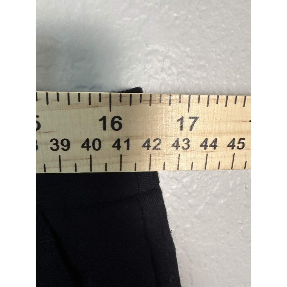 J Crew Factory Skimmer Pants Black Wool Blend Trousers 8 Ankle Cropped City Fit - Picture 5 of 7